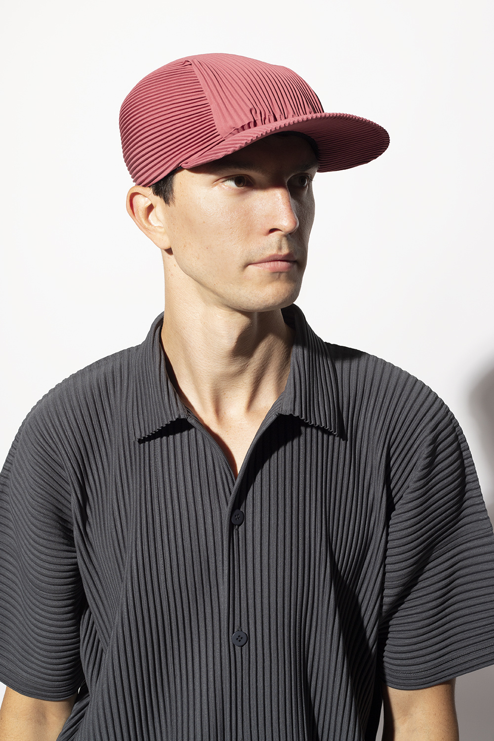 Issey Miyake Homme Plisse Pleated baseball cap | Men's Accessories